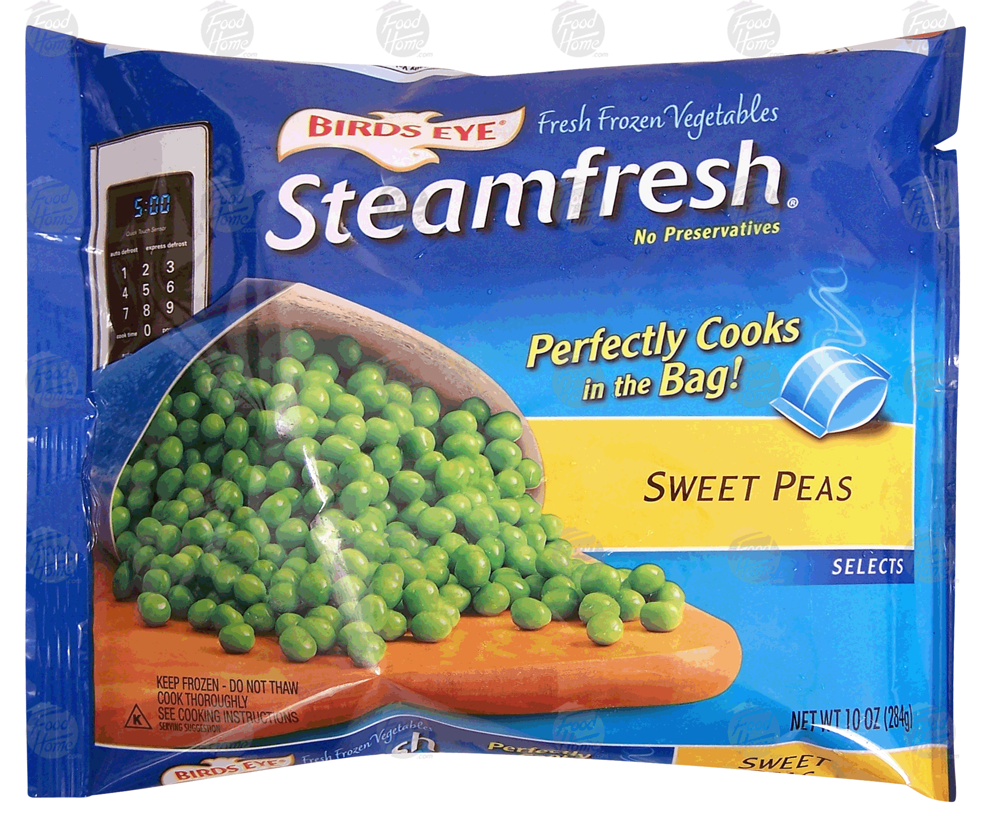 Birds Eye Steamfresh sweet peas, cooks in bag Full-Size Picture